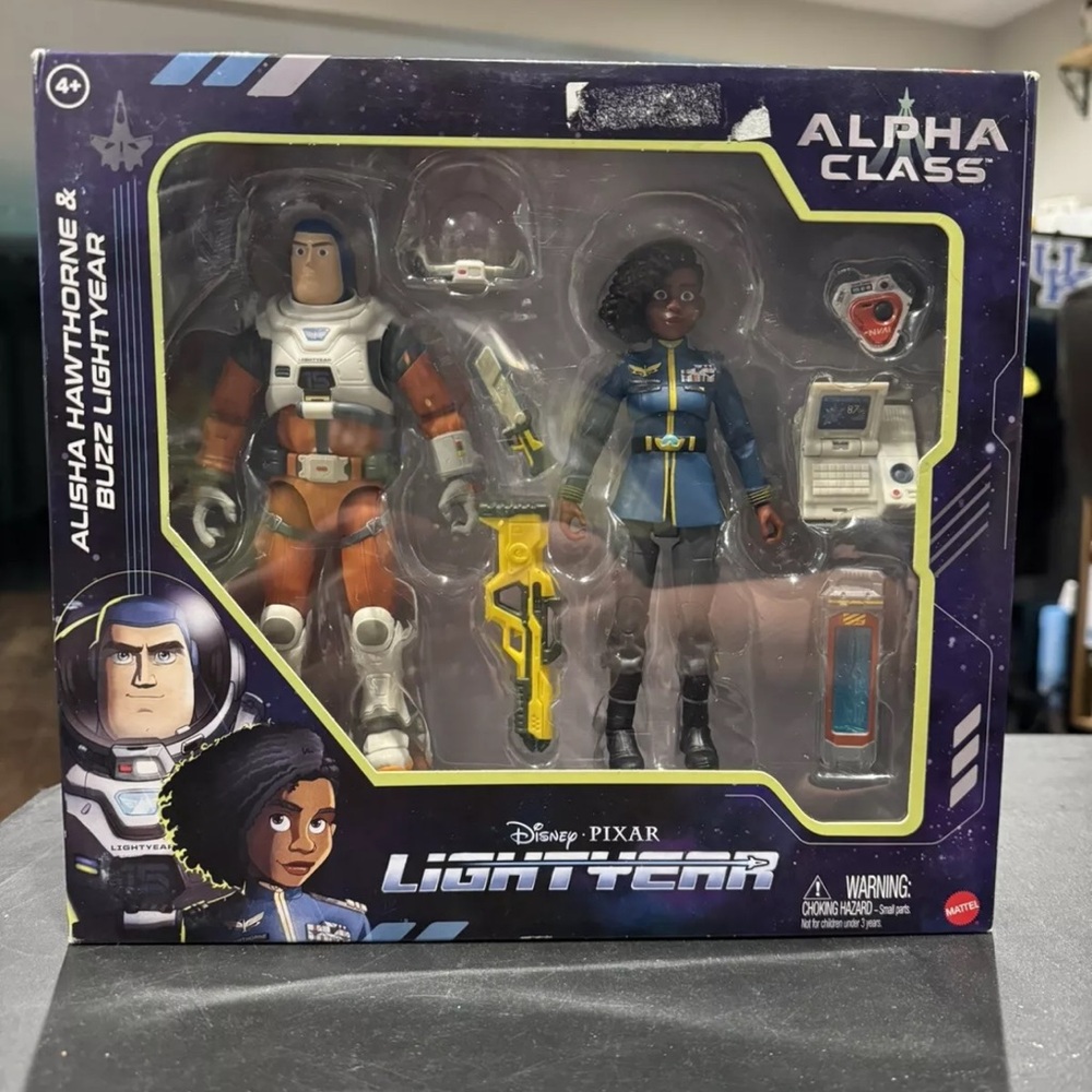 Disney Pixar Lightyear Alpha Class Alisha Hawthorne & Buzz Lightyear Figures 2pk